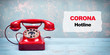 © Jenny Sturm - Corona Hotline - rotes Telefon