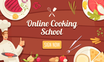 Wall Mural - Chef School Poster