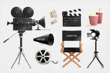 Wall Mural - Cinema Directors Transparent Kit