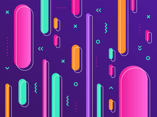 Wall Mural - abstract geometric pattern. trendy vibrant gradients colorful background vector illustration