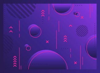 Wall Mural - trendy abstract geometric pattern. gradients colorful background vector illustration
