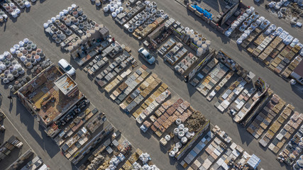 Building Materials Store. Natural decorative stone Top view.