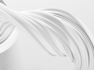 White abstract liquid wavy background