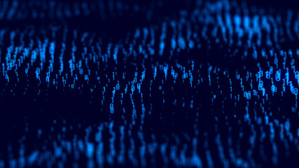 Wall Mural - abstract digital background. science background. technological background. matrix. binary code. fall