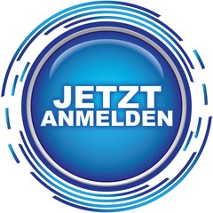 Sticker - jetzt anmelden icon