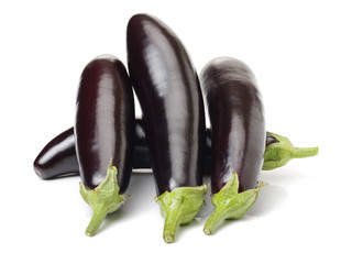 eggplant isolated on white background 