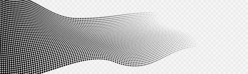 Wall Mural - warped halftone gradient background design element