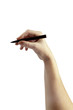 © Pauline B - Elegant woman's hand holding a black marker. Useful for presentations and visual graphics on whiteboards. More photo's with same graceful hand. Easy to isolate into .png  format