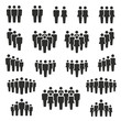 © FourLeafLover - people and population icon set, vector and illustration