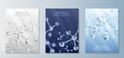 Wall Mural - glass molecules model. reflective and refractive abstract molecular shape. vector illustration