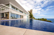 Luxury beach house with sea view. luxury infinity pool and terrace  in modern design, Vacation home for big family.