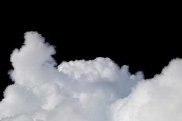 Wall Mural - clouds isolated on black background. save with clipping path.