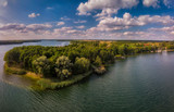 Fototapeta Pomosty - Jezioro Drawsko z lotu ptaka