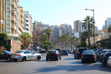 Fototapeta  - Beirut, Lebanon - Daily life at Corniche Ain el Mreisseh