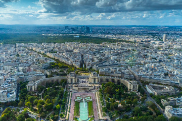 Paris from the top of Eiffel tower