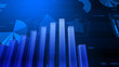 © bluebackimage - Business Economy Data Graph Chart Bar Growth Success 3D illustration background