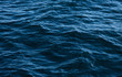 canvas print picture - dark blue ocean waves