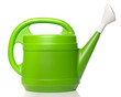 © Michael Flippo - Green plastic watering can on a white background