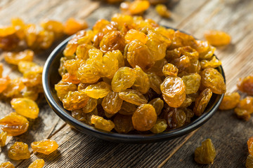 Wall Mural - Raw Yellow Organic Golden Raisins