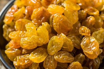 Wall Mural - Raw Yellow Organic Golden Raisins