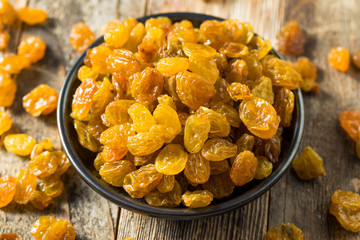 Wall Mural - Raw Yellow Organic Golden Raisins