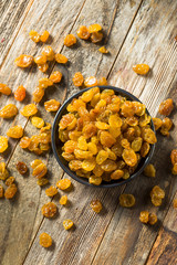 Wall Mural - Raw Yellow Organic Golden Raisins