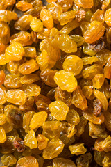 Wall Mural - Raw Yellow Organic Golden Raisins