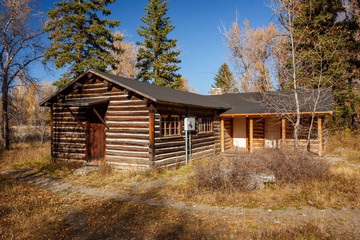 Wall Mural - Maud Noble’s Cabin hosted a landmark meeting where was launched a plan to create Grand Teton National Park, Wyoming, USA