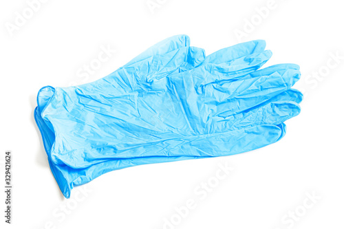 Disposable rubber medical gloves Poster Mural XXL