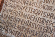 © unai - Precious writing in the Bocca de la verita in Rome. Italy