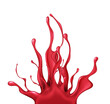 © vik_y - Realistic drips of red paint Isolated on a white background. Vector illustration