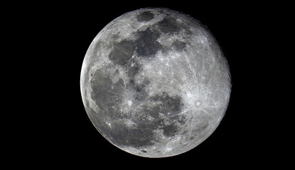 high resolution, high contract full moon taken at california