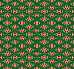 Seamless African Style Fabric Pattern