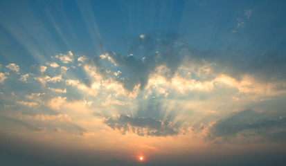 Wall Mural - sky and sun