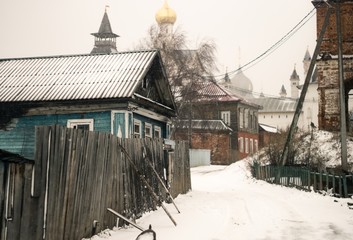 Wall Mural - Street of Rostov in winter