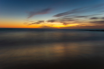 Wall Mural - beautiful sky over the ocean before sunrise