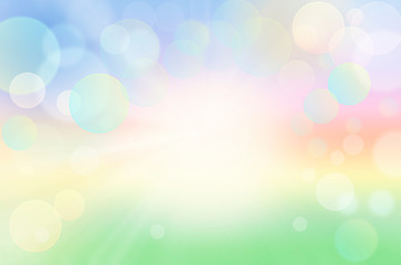 Wall Mural - abstract colorful spring summer nature background