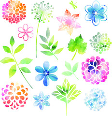 Wall Mural - Spring set