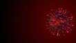 Coronavirus COVID-19 Alert SOS. Pandemic virus medical health risk, immunology, virology, epidemiology concept. Microscope virus background.
