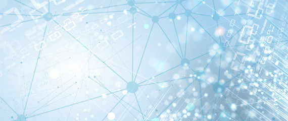 Technology data background, idea of global business solution