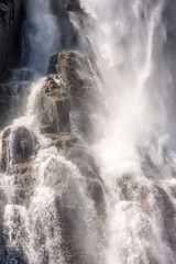 Wall Mural - Lysefjord Waterfall from boat trip in the Lysefjord in Norway