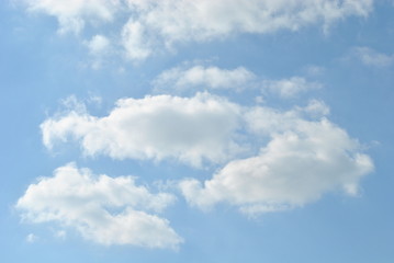 cloudy nice sky at midday with sun bright