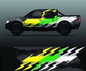 truck decal graphic wrap vector, abstract background