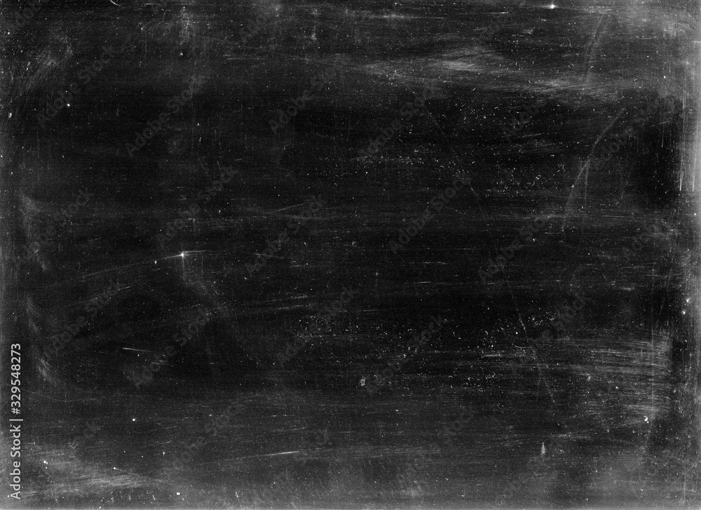 Old photographic paper useful as a layer in a photo editor - very coarse dust and scratches - obrazy, fototapety, plakaty 