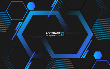 abstract background with hexagons. futuristic background concept. Vector EPS 10