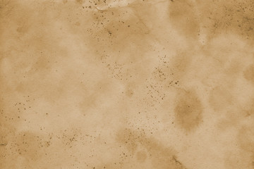 Sticker - Coffee Grunge Paper Texture on the white isolated background. Vintage aged look.