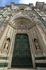 Poster - Main portal by Augusto Passaglia, Siena Cathedral, Siena, Italy