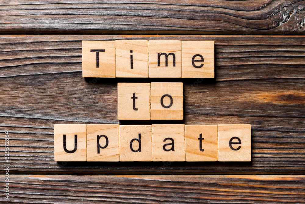 Update One Written Time to update word written on wood block. Time to update text on ...