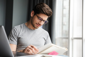 Poster - Handsome young bearded man wearing casual clothes