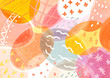 © Monica - Colorful easter eggs backround